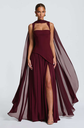 Romy Cape - Cherry Lacquer Ryvelle