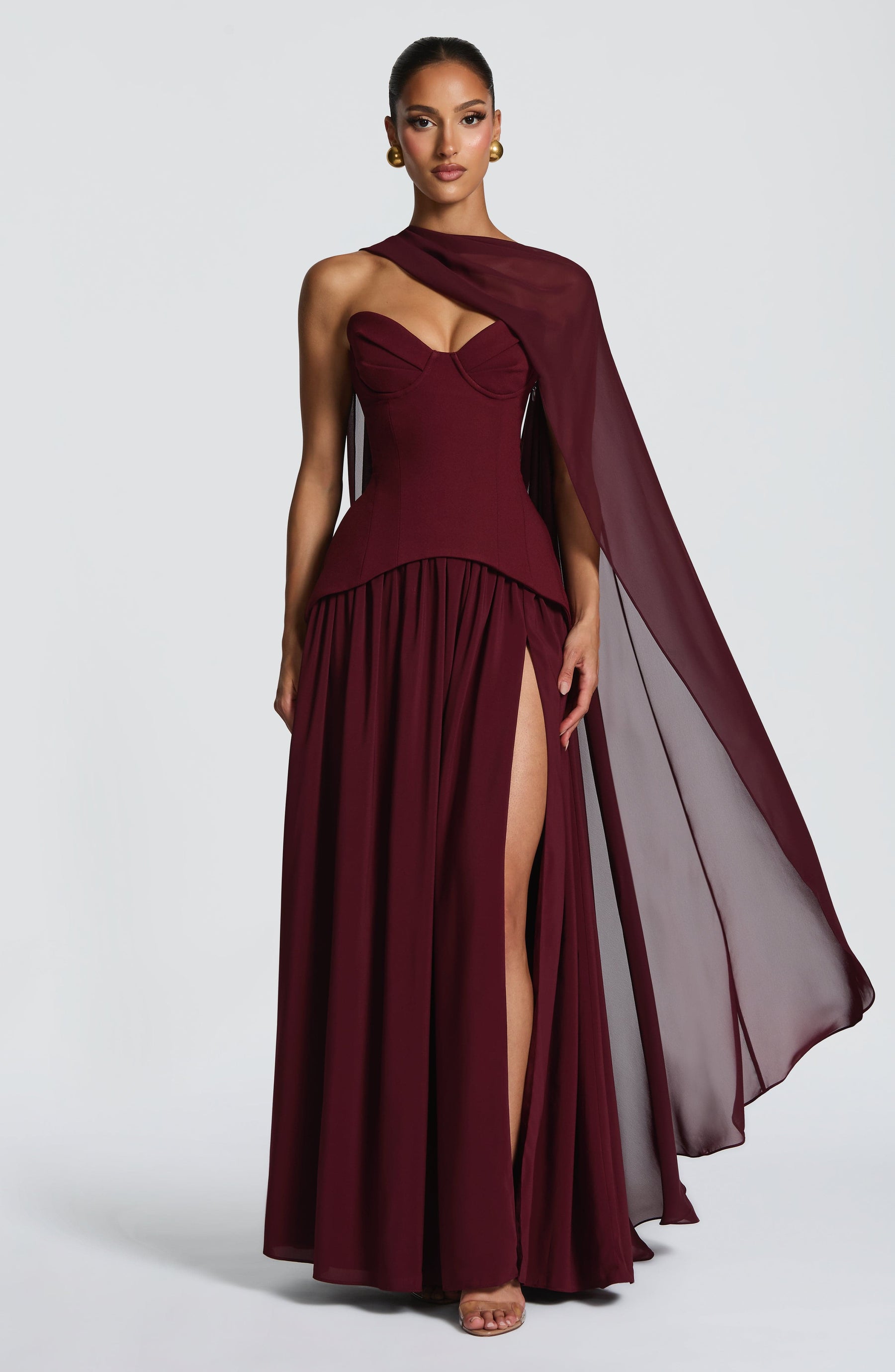 Romy Cape - Cherry Lacquer Ryvelle