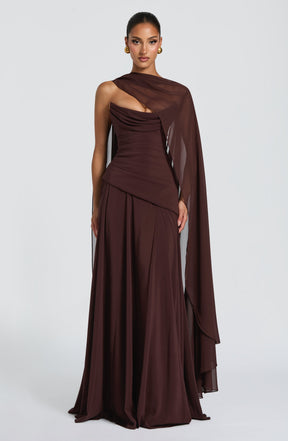 Romy Cape - Plum Brown Ryvelle