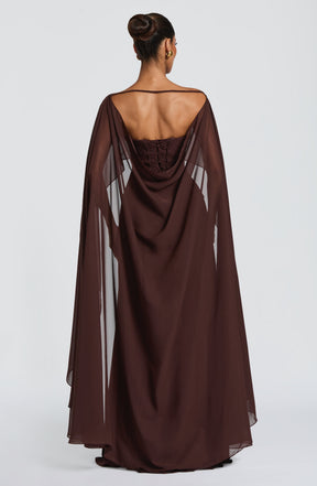 Romy Cape - Plum Brown Ryvelle