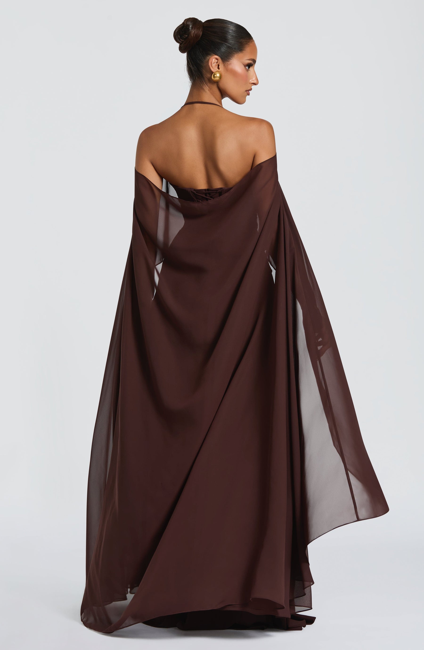 Romy Cape - Plum Brown Ryvelle