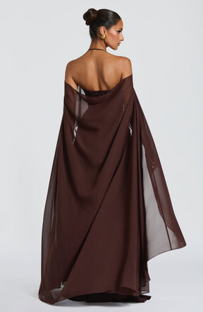 Romy Cape - Plum Brown Ryvelle