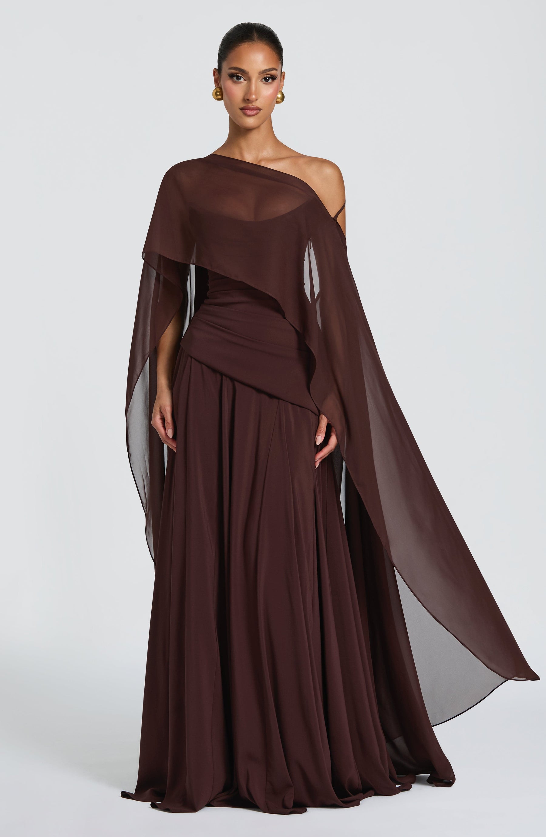 Romy Cape - Plum Brown Ryvelle