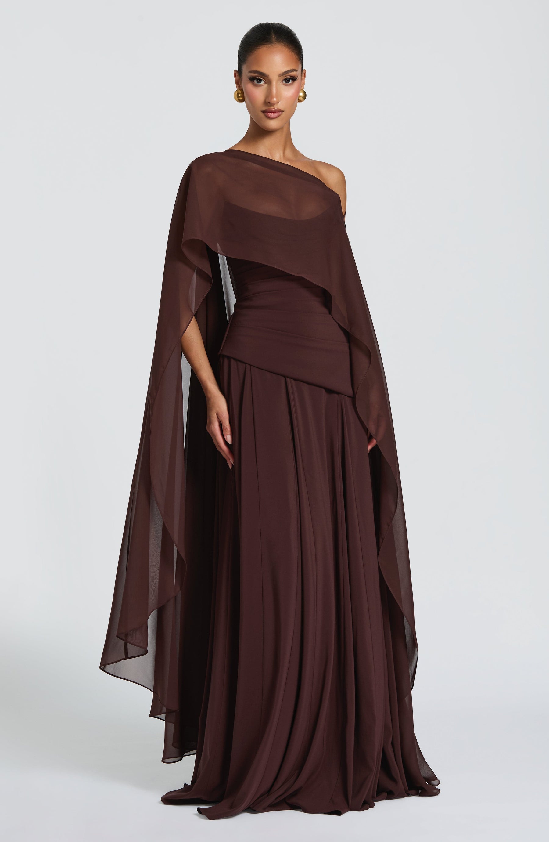 Romy Cape - Plum Brown Ryvelle