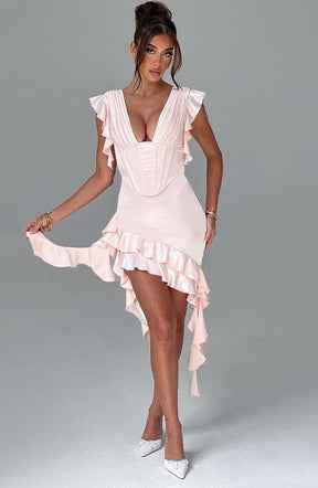 Rosalie Mini Dress - Blush Ryvelle