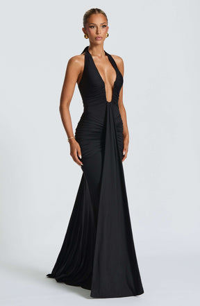 Rosetta Maxi Dress - Black Ryvelle