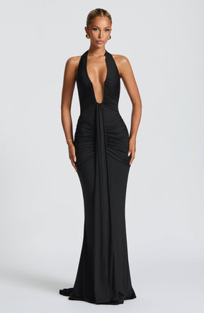 Rosetta Maxi Dress - Black Ryvelle