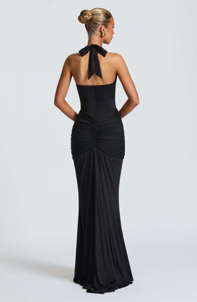 Rosetta Maxi Dress - Black Ryvelle