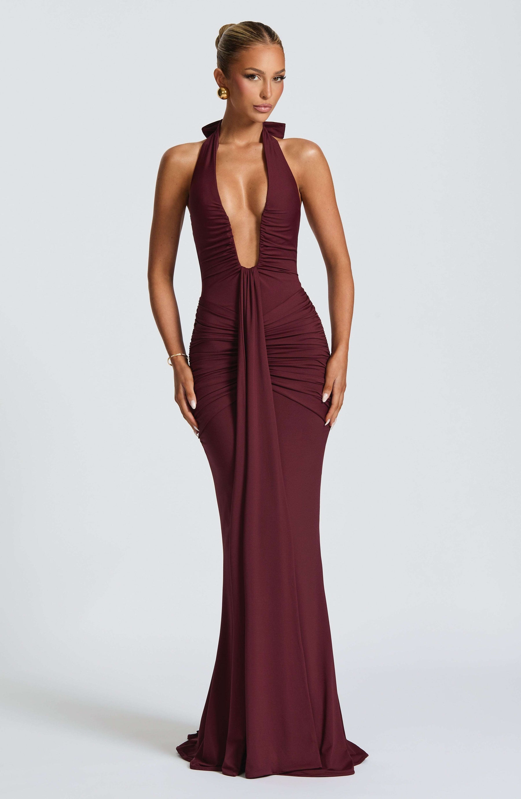 Rosetta Maxi Dress - Cherry Lacquer Ryvelle