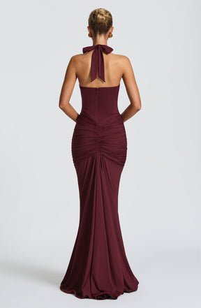 Rosetta Maxi Dress - Cherry Lacquer Ryvelle
