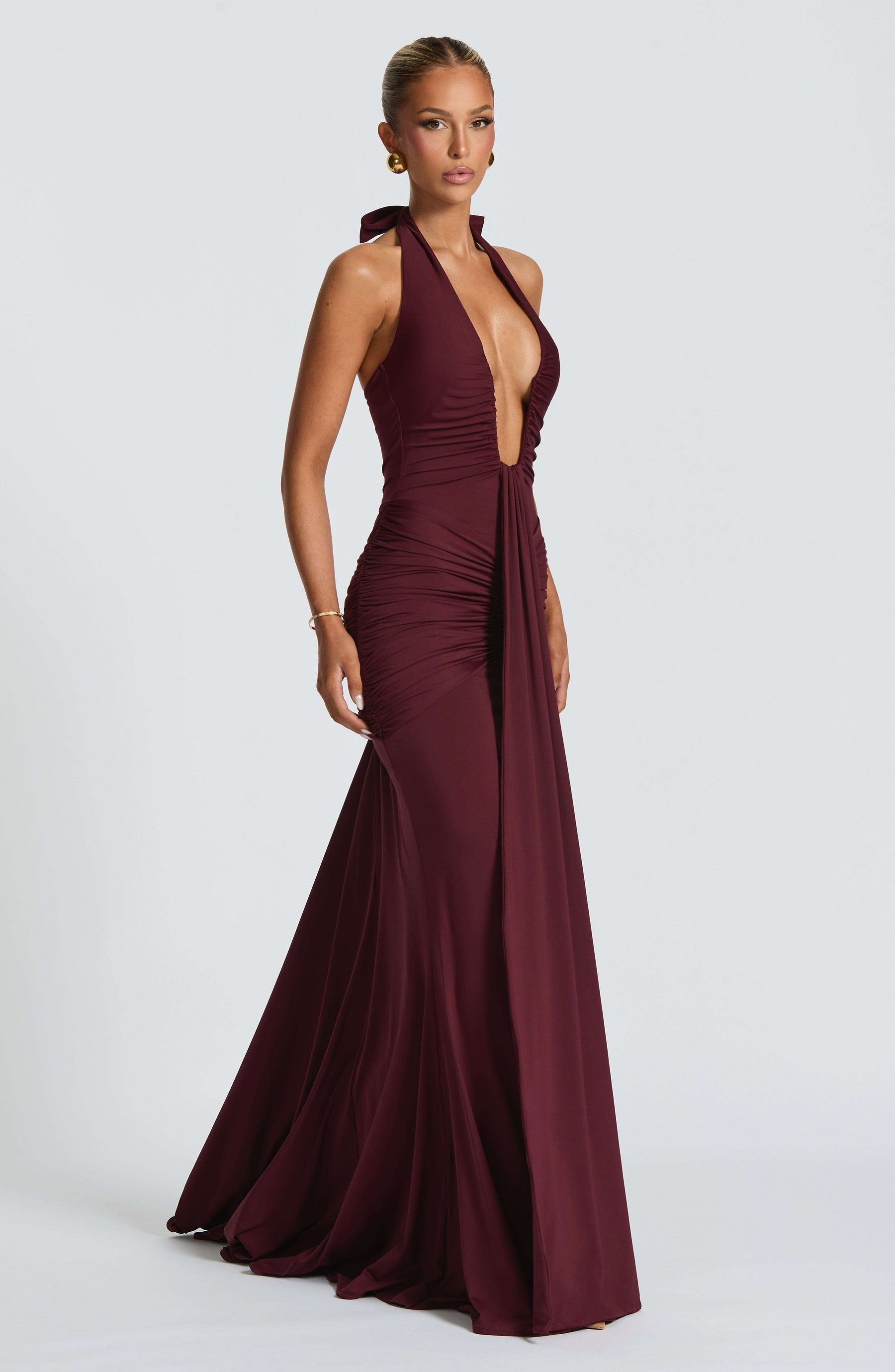 Rosetta Maxi Dress - Cherry Lacquer Ryvelle