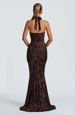 Rosetta Maxi Dress - Leopard Print Ryvelle