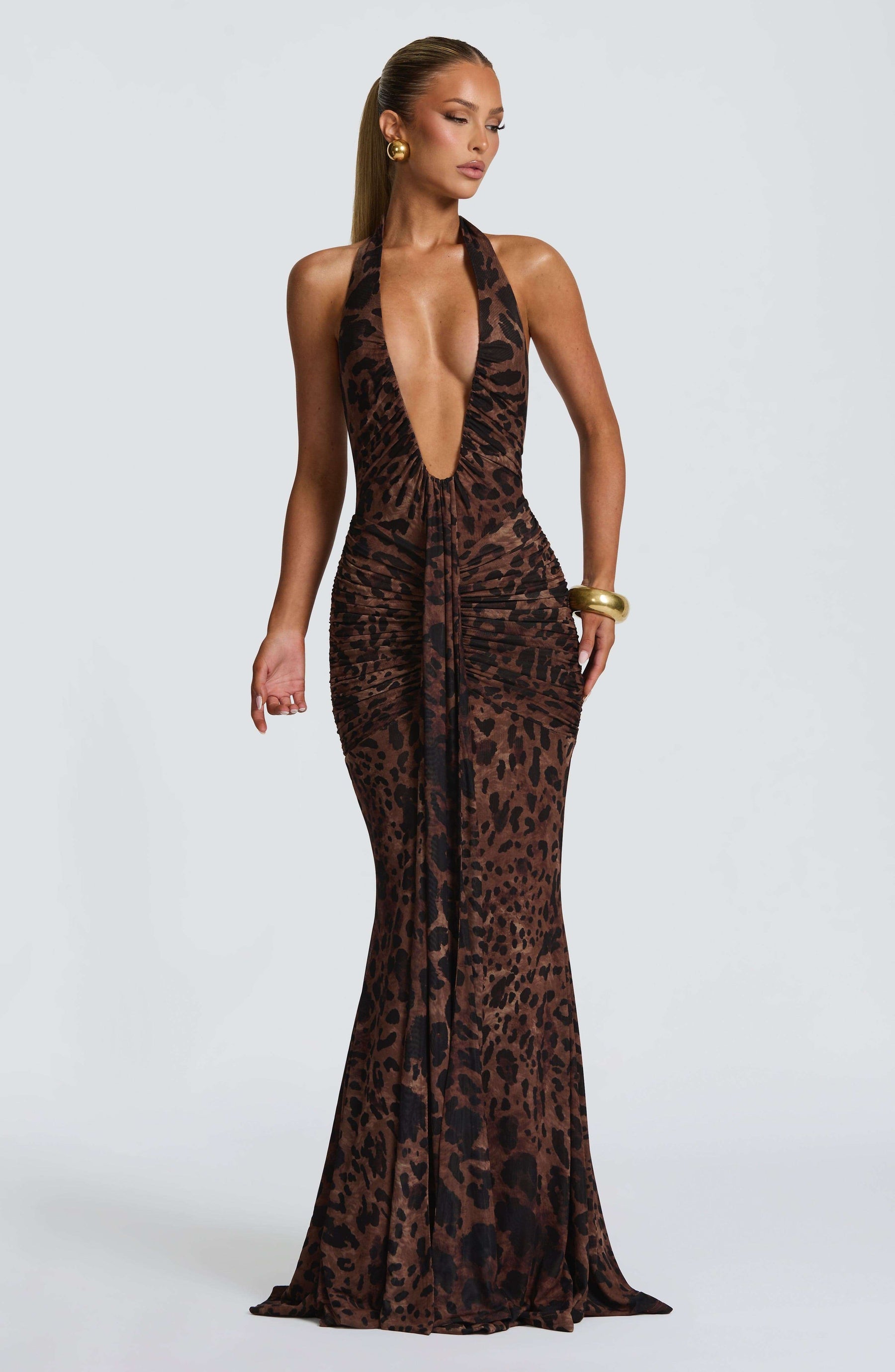 Rosetta Maxi Dress - Leopard Print Ryvelle