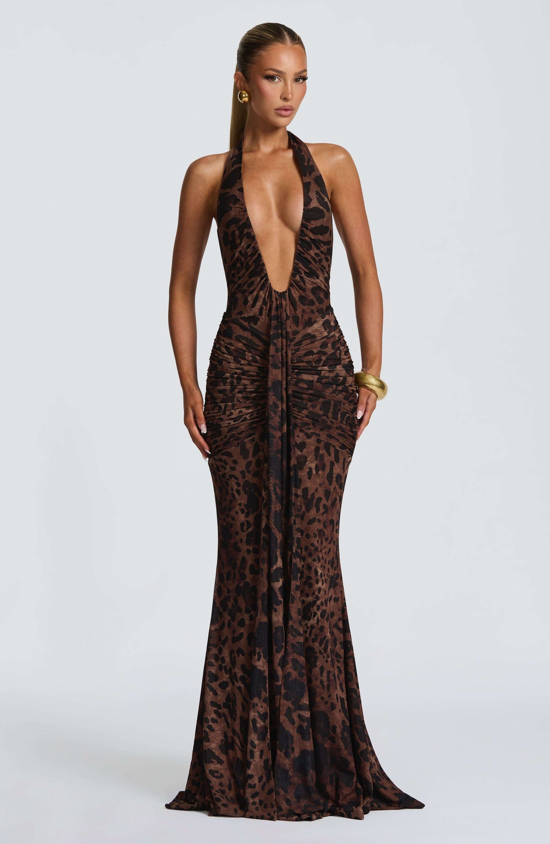 Rosetta Maxi Dress - Leopard Print Ryvelle