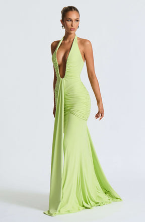 Rosetta Maxi Dress - Lime Ryvelle