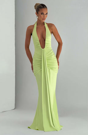 Rosetta Maxi Dress - Lime Ryvelle