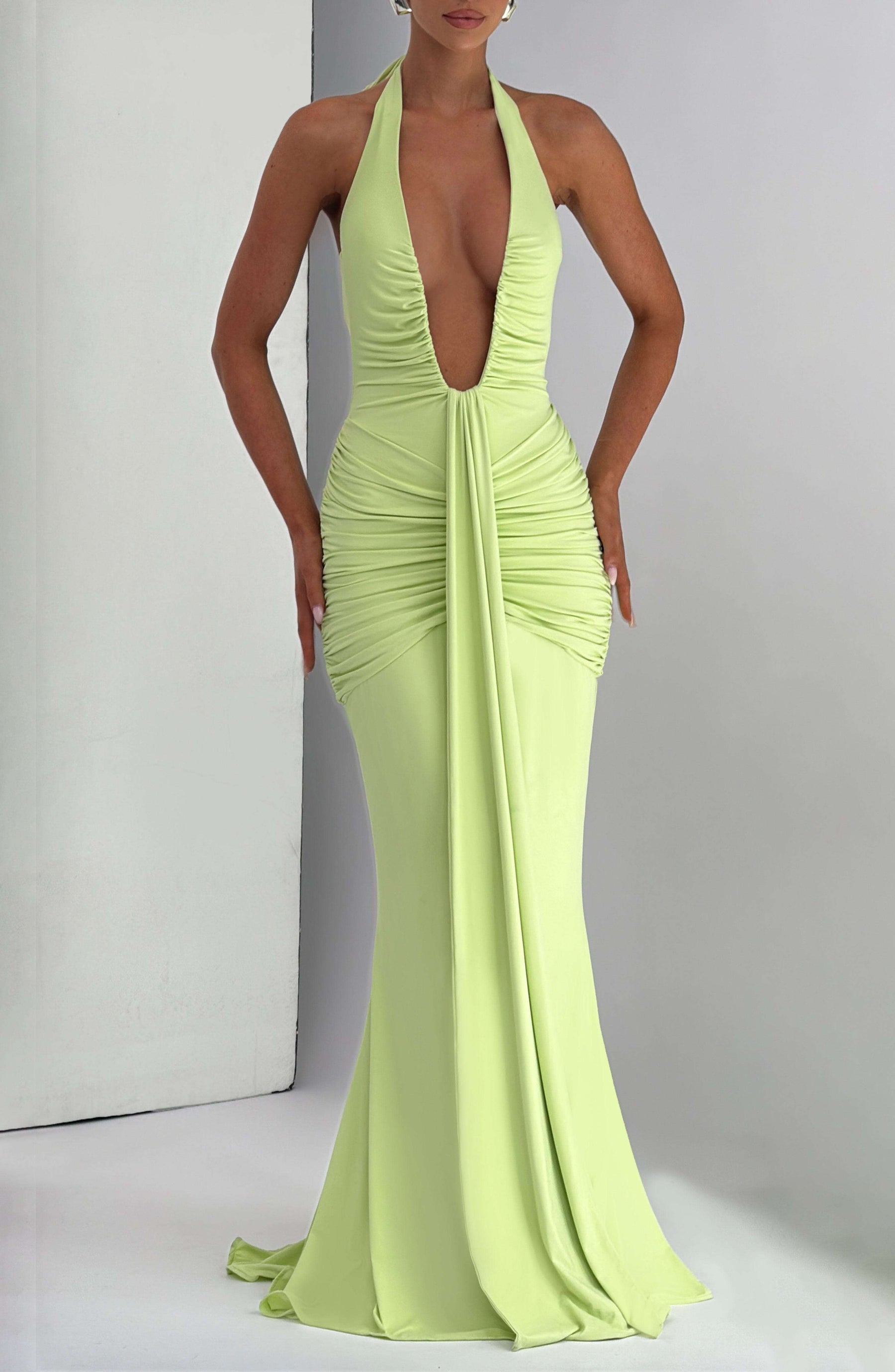 Rosetta Maxi Dress - Lime Ryvelle