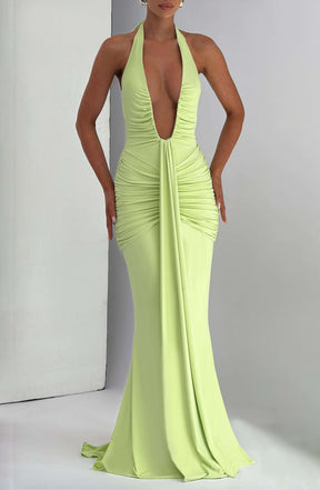 Rosetta Maxi Dress - Lime Ryvelle