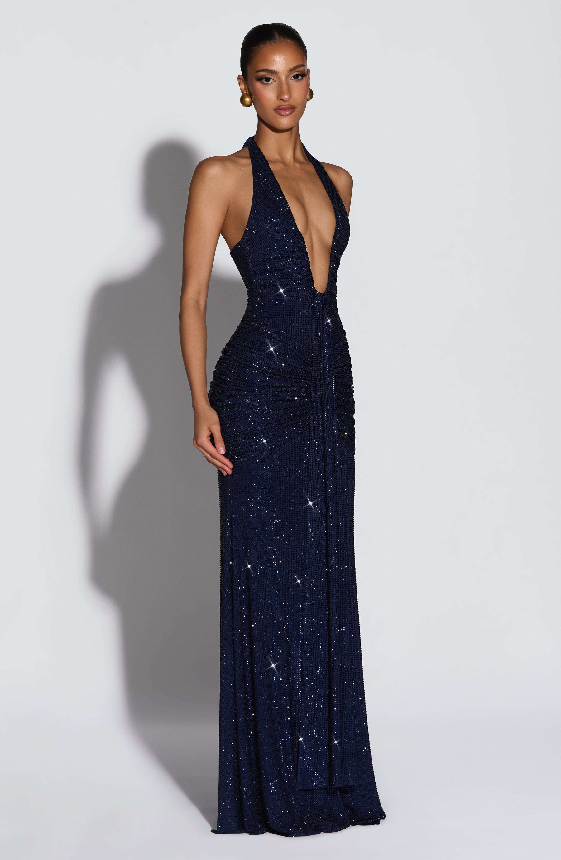 Rosetta Maxi Dress - Navy Sparkle Ryvelle