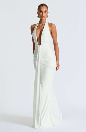 Rosetta Maxi Dress - White Ryvelle