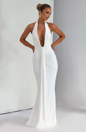 Rosetta Maxi Dress - White Ryvelle