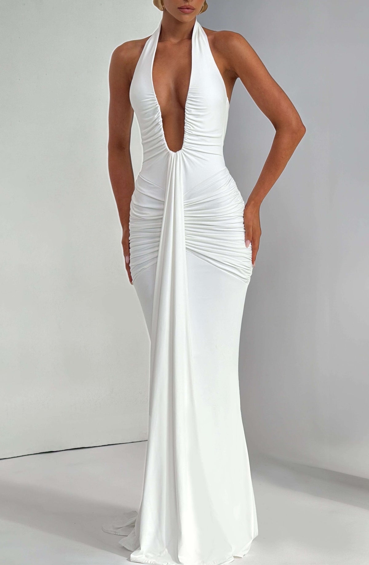 Rosetta Maxi Dress - White Ryvelle