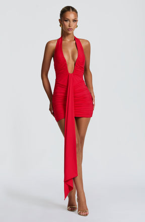 Rosetta Mini Dress - Red Ryvelle