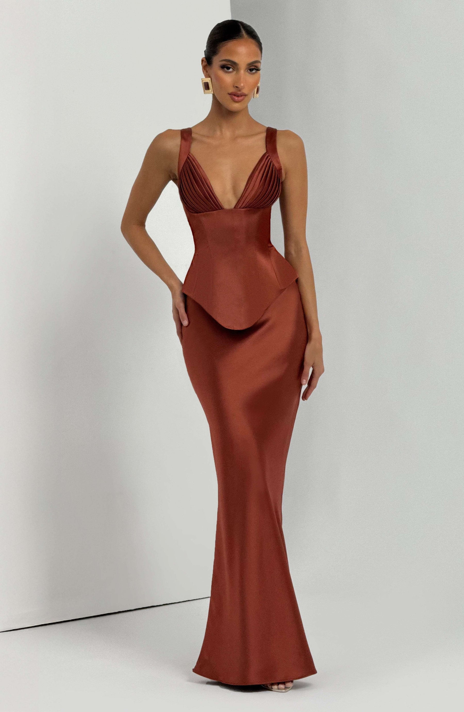 Rowan Corset - Rust Ryvelle