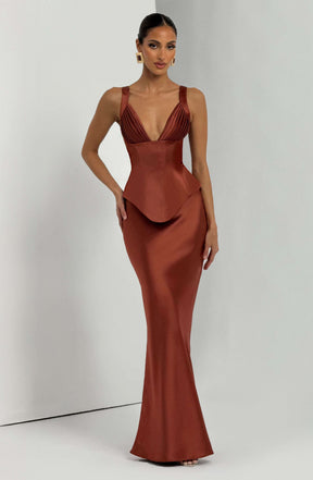Rowan Corset - Rust Ryvelle