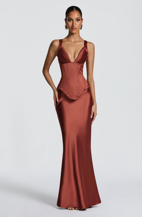 Rowan Corset - Rust Ryvelle