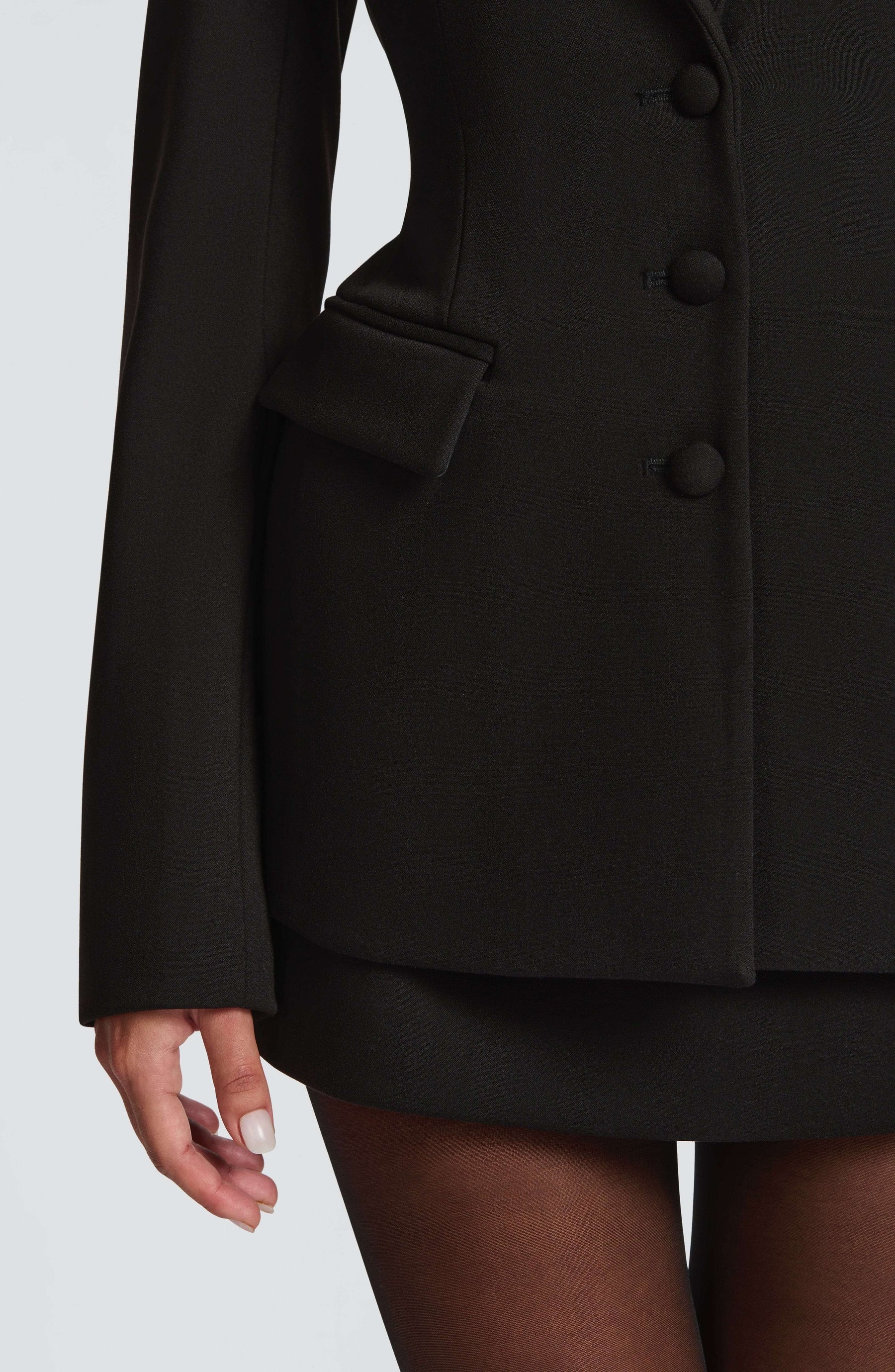 Rowena Blazer - Black Ryvelle