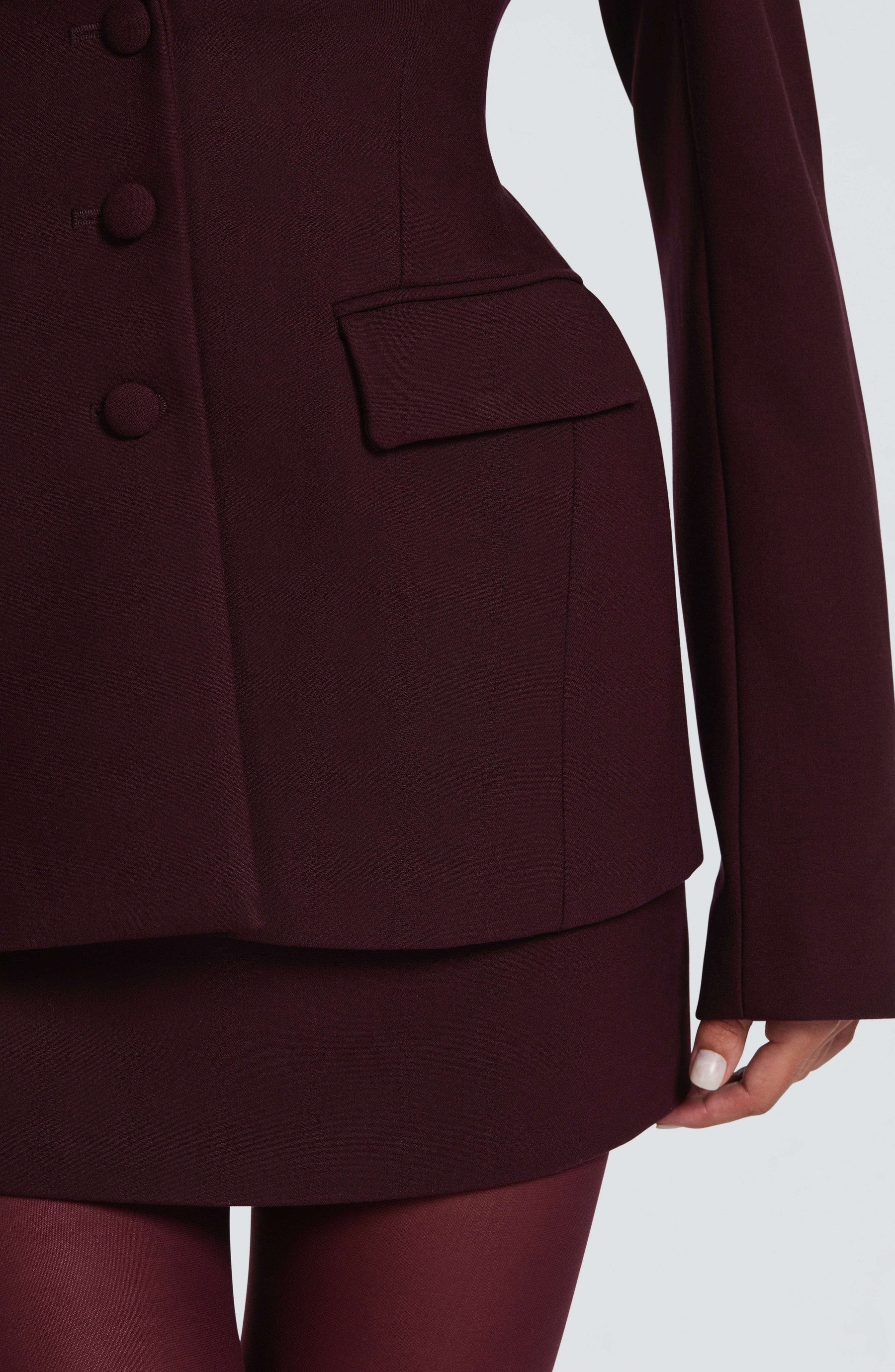 Rowena Blazer - Plum Ryvelle