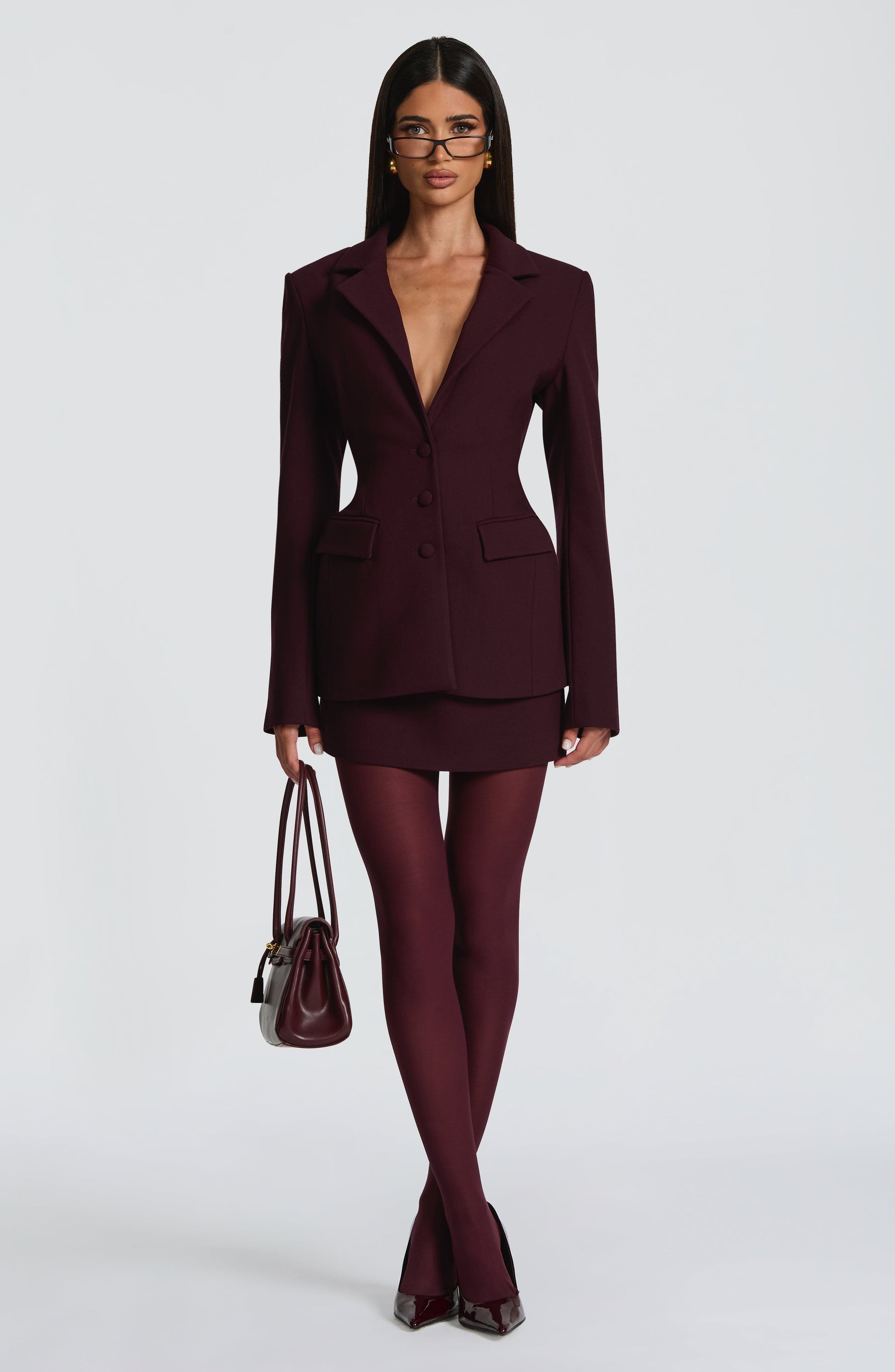 Rowena Blazer - Plum Ryvelle