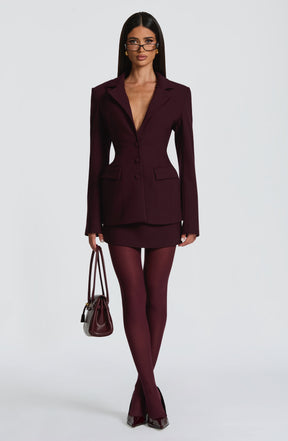 Rowena Blazer - Plum Ryvelle