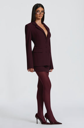 Rowena Blazer - Plum Ryvelle