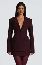 Rowena Blazer - Plum Ryvelle