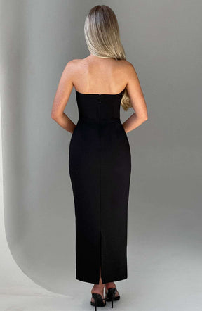 Roxanne Midaxi Dress - Black Ryvelle