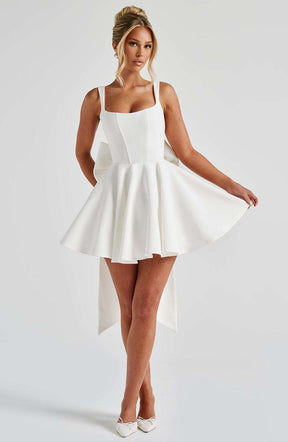 Rue Mini Dress - Ivory Ryvelle