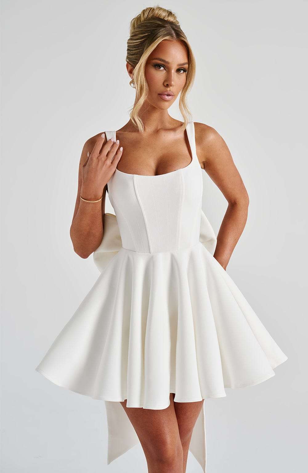 Rue Mini Dress - Ivory Ryvelle