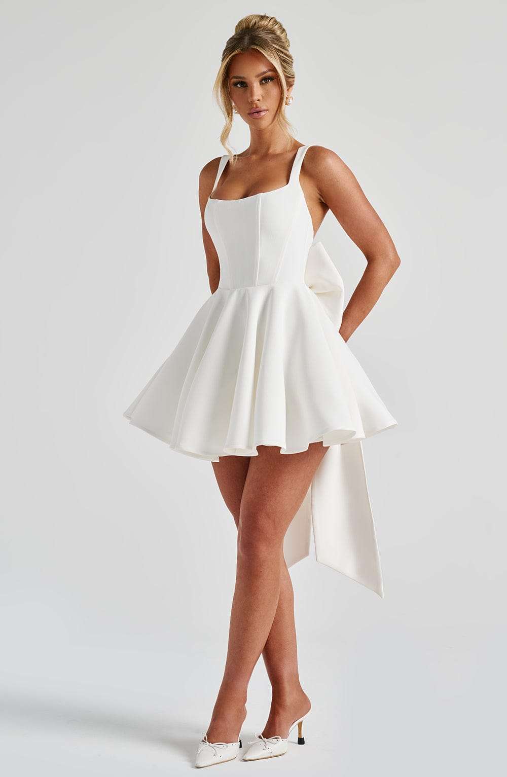 Rue Mini Dress - Ivory Ryvelle