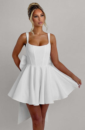 Rue Mini Dress - Ivory Ryvelle