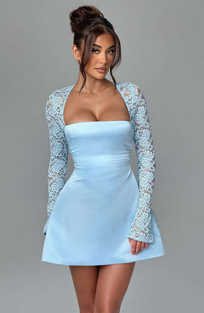 Sadie Mini Dress - Blue Ryvelle