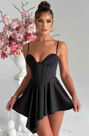Saffron Playsuit - Black Ryvelle