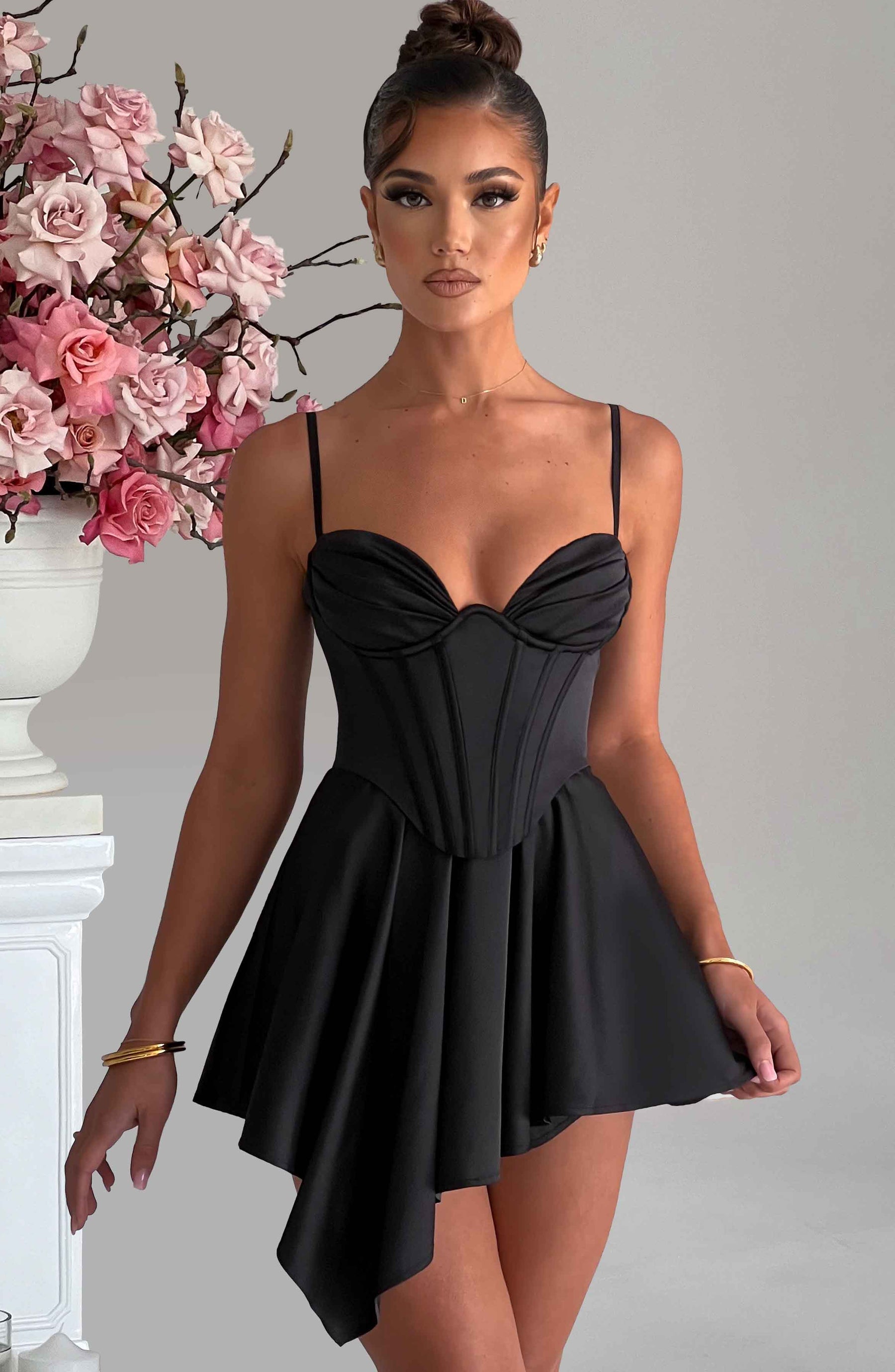 Saffron Playsuit - Black Ryvelle