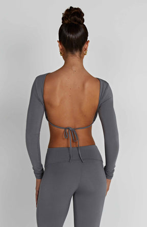 Sahra Top - Charcoal Ryvelle