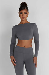 Sahra Top - Charcoal Ryvelle