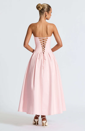 Salma Midi Dress - Blush Ryvelle