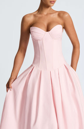 Salma Midi Dress - Blush Ryvelle