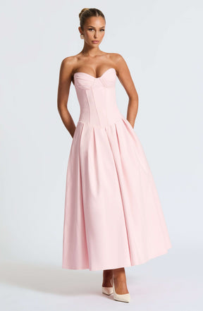 Salma Midi Dress - Blush Ryvelle