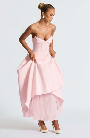 Salma Midi Dress - Blush Ryvelle
